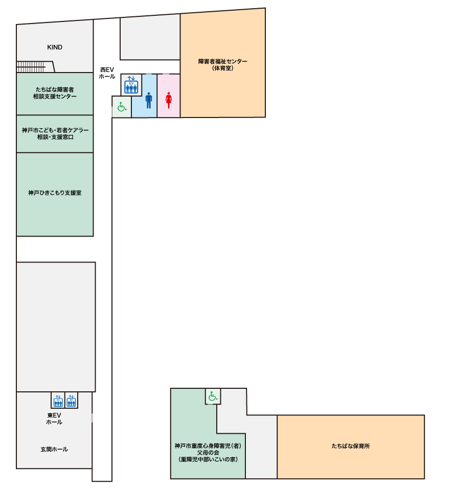 神戸市立 総合福祉センター 1F